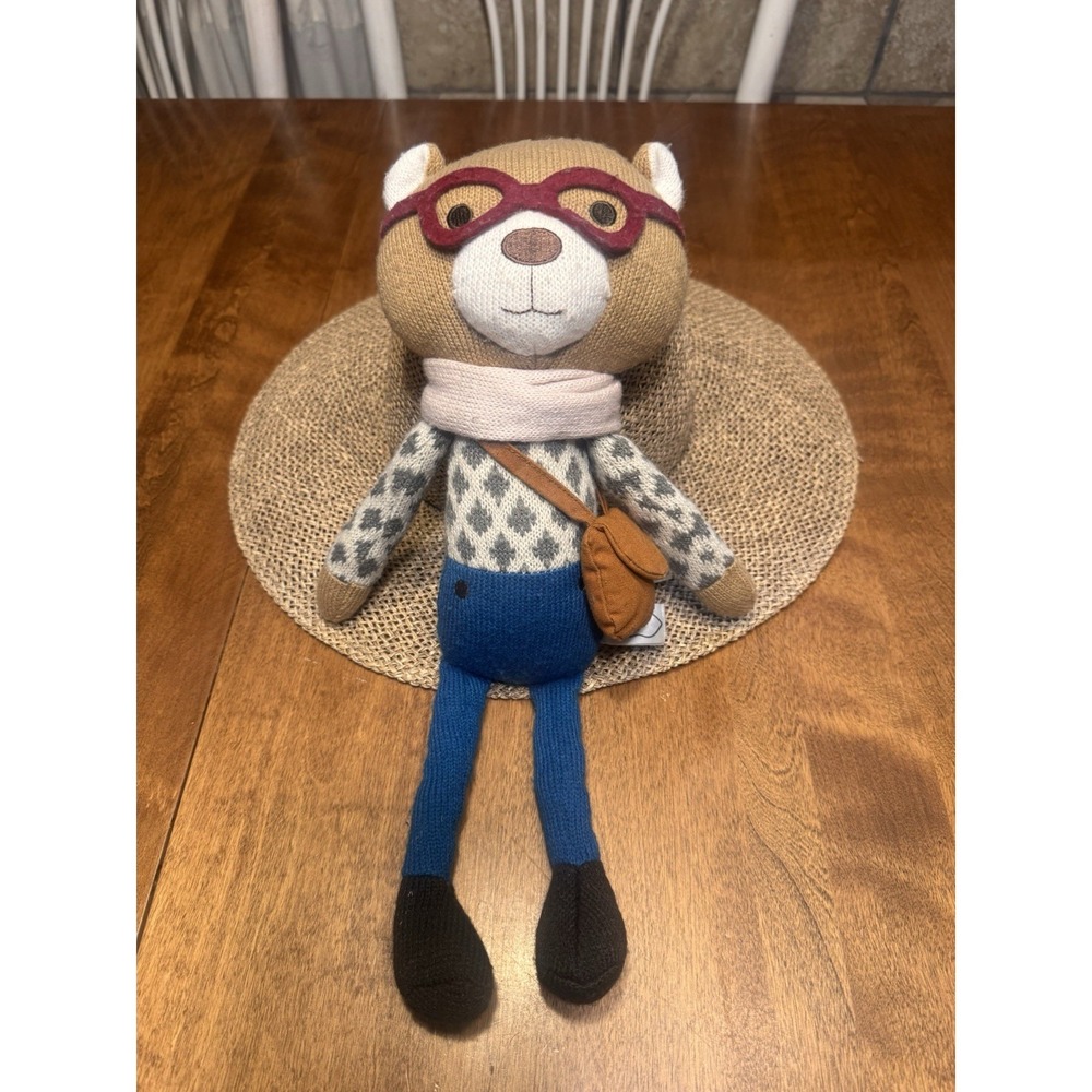 16" Peanutshell Plush Knit Charlie the BEAR By Farallon Brands Stuffed Toy